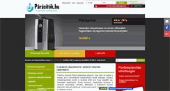 Desktop Screenshot of parasitok.hu